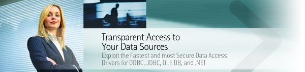 High-Performance Data Access Drivers for ODBC, JDBC, ADO.NET, and OLE DB