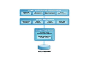 Microsoft SQL Server Single-Tier Architecture Diagram